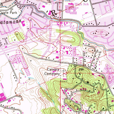 United States Geological Survey Santa Rosa, CA (1954, 24000-Scale) digital map