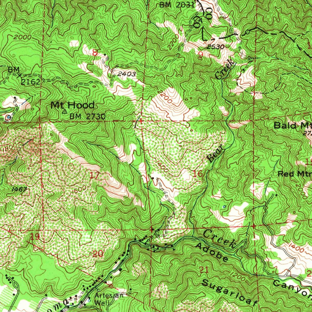 Santa Rosa, CA (1954, 62500-Scale) Map by United States Geological ...