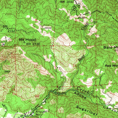 United States Geological Survey Santa Rosa, CA (1954, 62500-Scale) digital map