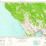 United States Geological Survey Santa Rosa, CA (1962, 250000-Scale) digital map