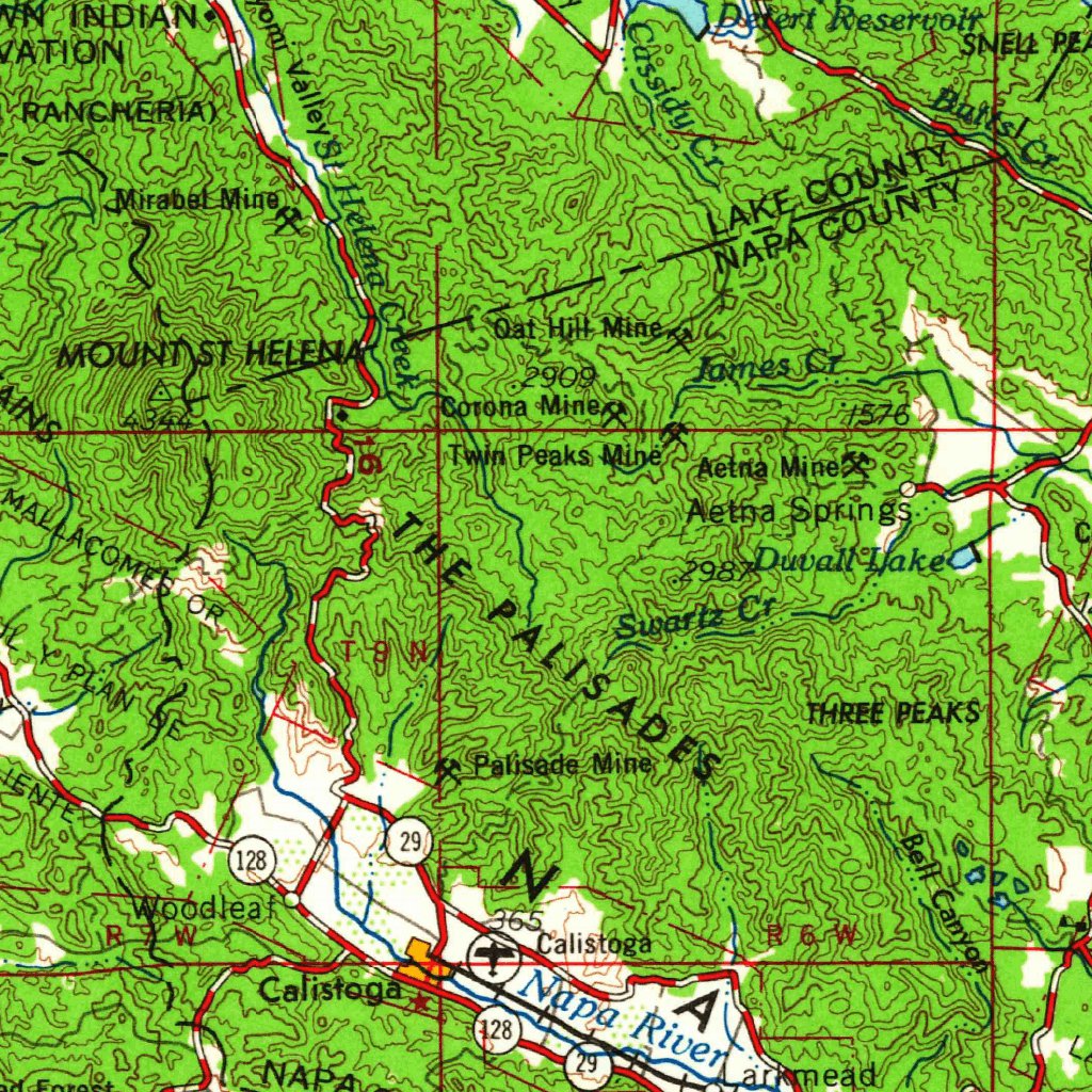 Santa Rosa, CA (1964, 250000-Scale) Map by United States Geological ...