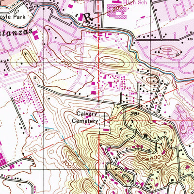United States Geological Survey Santa Rosa, CA (1994, 24000-Scale) digital map