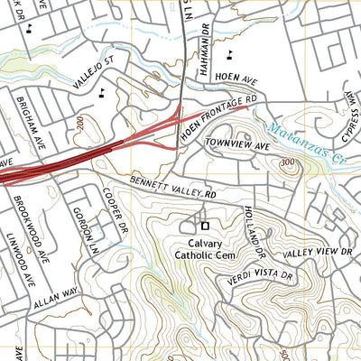 United States Geological Survey Santa Rosa, CA (2021, 24000-Scale) digital map