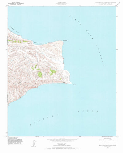 United States Geological Survey Santa Rosa Island East, CA (1943, 24000-Scale) digital map