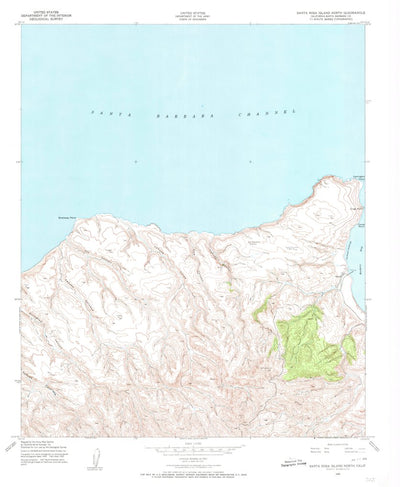 United States Geological Survey Santa Rosa Island North, CA (1943, 24000-Scale) digital map