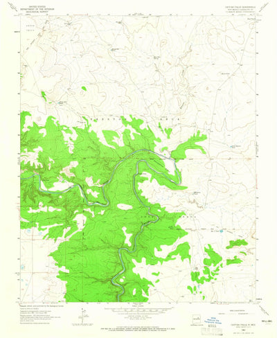 United States Geological Survey Santa Rosa Lake, NM (1963, 24000-Scale) digital map