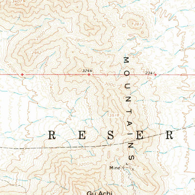 United States Geological Survey Santa Rosa Mountains, AZ (1963, 62500-Scale) digital map