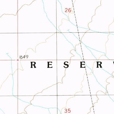 United States Geological Survey Santa Rosa Mountains NW, AZ (1989, 24000-Scale) digital map