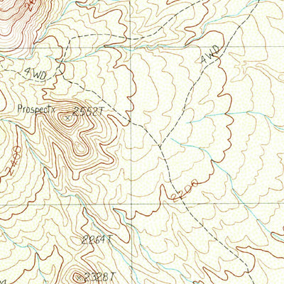 United States Geological Survey Santa Rosa Mountains SE, AZ (1989, 24000-Scale) digital map