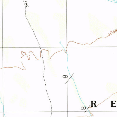 United States Geological Survey Santa Rosa Mountains SW, AZ (1989, 24000-Scale) digital map
