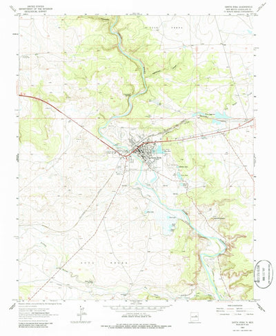 United States Geological Survey Santa Rosa, NM (1963, 24000-Scale) digital map