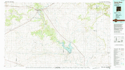 United States Geological Survey Santa Rosa, NM (1984, 100000-Scale) digital map