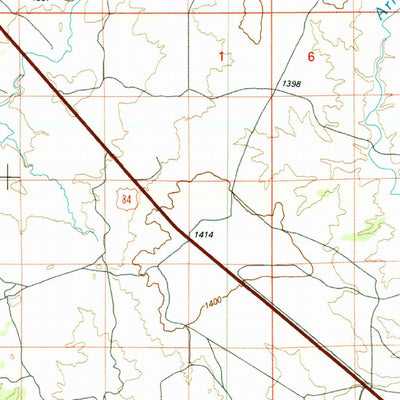United States Geological Survey Santa Rosa, NM (1984, 100000-Scale) digital map