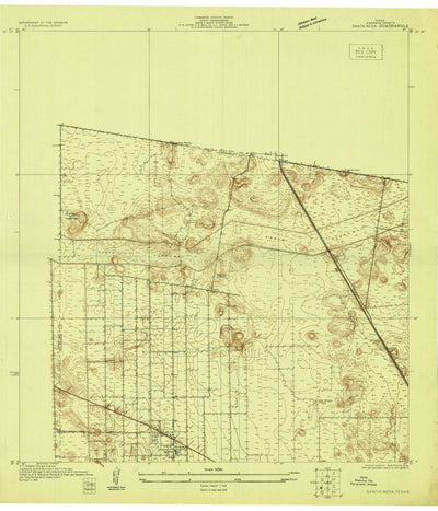 United States Geological Survey Santa Rosa, TX (1929, 24000-Scale) digital map