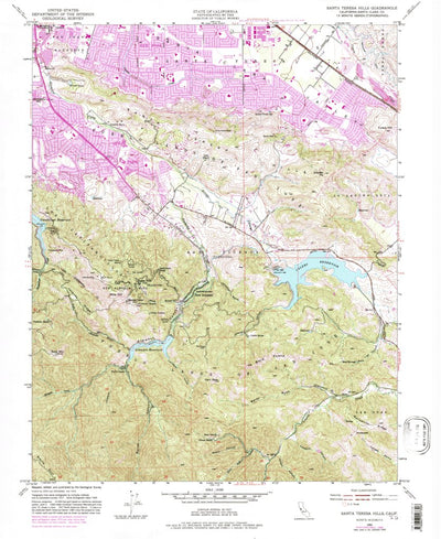 United States Geological Survey Santa Teresa Hills, CA (1953, 24000-Scale) digital map