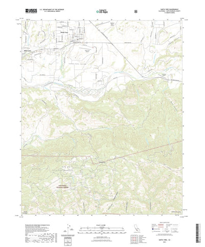 United States Geological Survey Santa Ynez, CA (2021, 24000-Scale) digital map