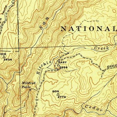 United States Geological Survey Santa Ysabel, CA (1943, 62500-Scale) digital map