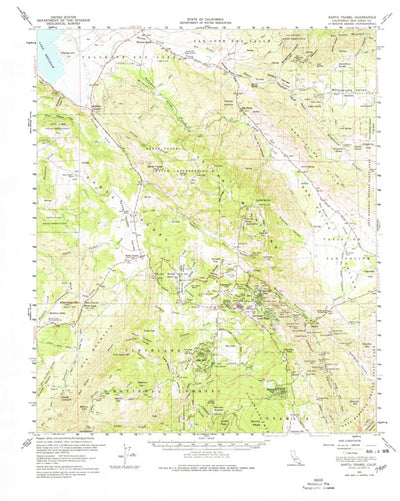 United States Geological Survey Santa Ysabel, CA (1960, 62500-Scale) digital map