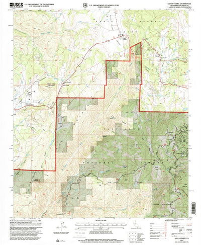 United States Geological Survey Santa Ysabel, CA (1997, 24000-Scale) digital map