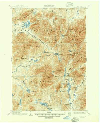 United States Geological Survey Santanoni, NY (1904, 62500-Scale) digital map