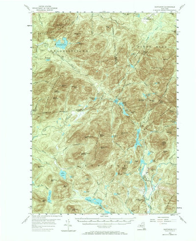 United States Geological Survey Santanoni, NY (1953, 62500-Scale) digital map