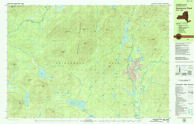 United States Geological Survey Santanoni Peak, NY (1979, 25000-Scale) digital map