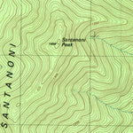 United States Geological Survey Santanoni Peak, NY (1979, 25000-Scale) digital map