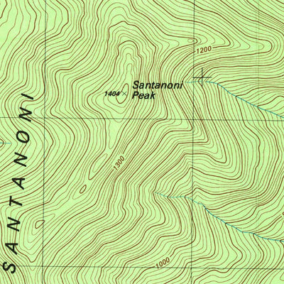 United States Geological Survey Santanoni Peak, NY (1979, 25000-Scale) digital map