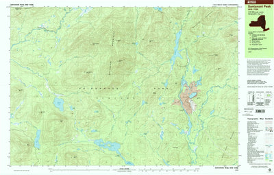United States Geological Survey Santanoni Peak, NY (1999, 25000-Scale) digital map