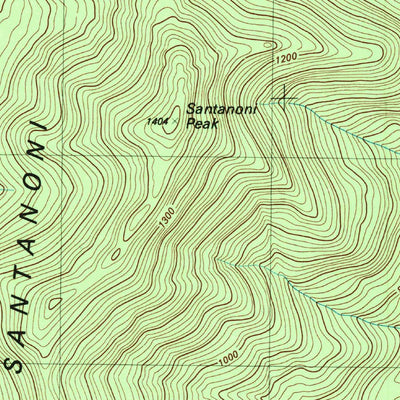 United States Geological Survey Santanoni Peak, NY (1999, 25000-Scale) digital map