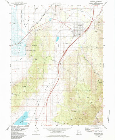 United States Geological Survey Santaquin, UT (1979, 24000-Scale) digital map