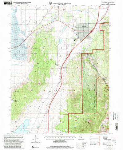 United States Geological Survey Santaquin, UT (1998, 24000-Scale) digital map