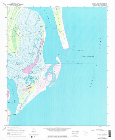 United States Geological Survey Santee Point, SC (1942, 24000-Scale) digital map