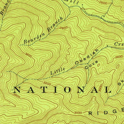 United States Geological Survey Santeetlah Creek, NC (1940, 24000-Scale) digital map