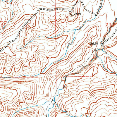 United States Geological Survey Santiago Creek, CA (1943, 24000-Scale) digital map