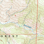 United States Geological Survey Santiago Creek, CA (1995, 24000-Scale) digital map