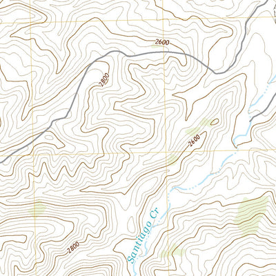 United States Geological Survey Santiago Creek, CA (2021, 24000-Scale) digital map