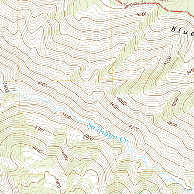 United States Geological Survey Santiago Creek, CA (2021, 24000-Scale) digital map