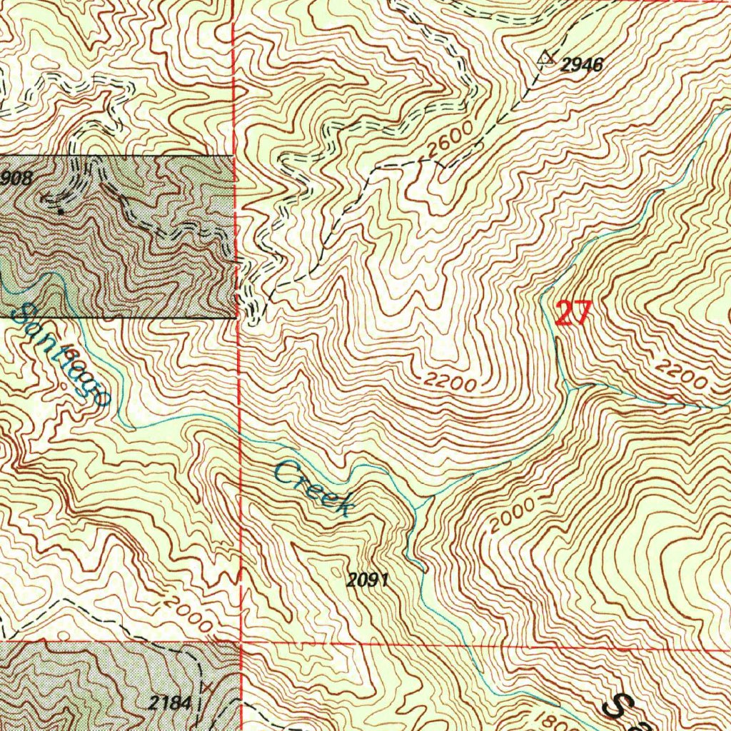 Santiago Peak, CA (1997, 24000-Scale) Map by United States Geological ...