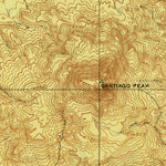United States Geological Survey Santiago Peak, TX (1918, 62500-Scale) digital map