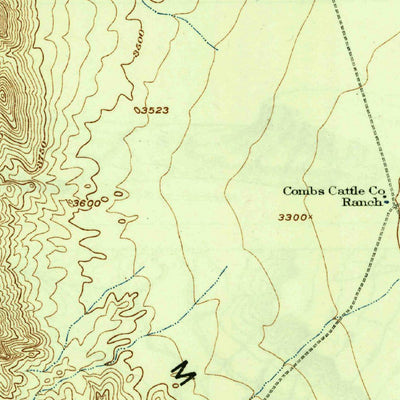 United States Geological Survey Santiago Peak, TX (1938, 62500-Scale) digital map