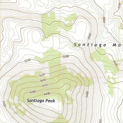 United States Geological Survey Santiago Peak, TX (2022, 24000-Scale) digital map