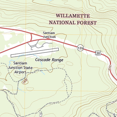 Santiam Junction, OR (2020, 24000-Scale) Map by United States ...