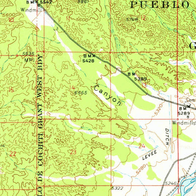 United States Geological Survey Santo Domingo Pueblo, NM (1953, 62500-Scale) digital map