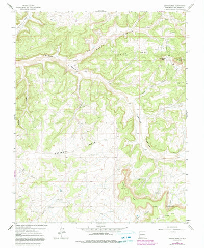 United States Geological Survey Santos Peak, NM (1963, 24000-Scale) digital map
