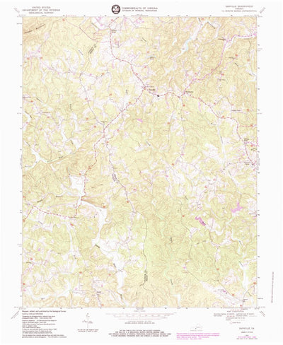 United States Geological Survey Sanville, VA (1967, 24000-Scale) digital map