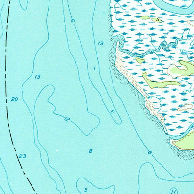 United States Geological Survey Sapelo Sound, GA (1954, 24000-Scale) digital map