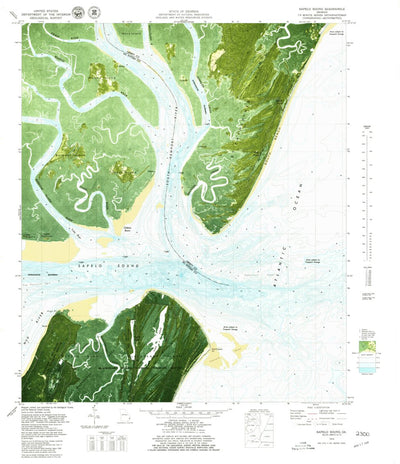 United States Geological Survey Sapelo Sound, GA (1979, 24000-Scale) digital map