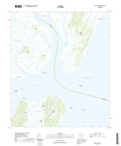 United States Geological Survey Sapelo Sound, GA (2020, 24000-Scale) digital map