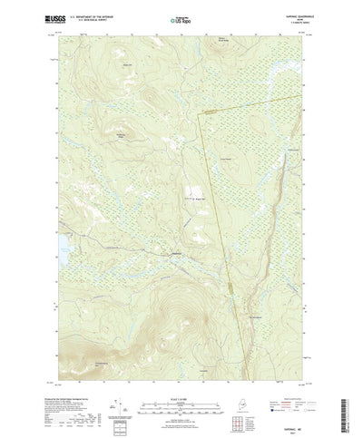 United States Geological Survey Saponac, ME (2021, 24000-Scale) digital map